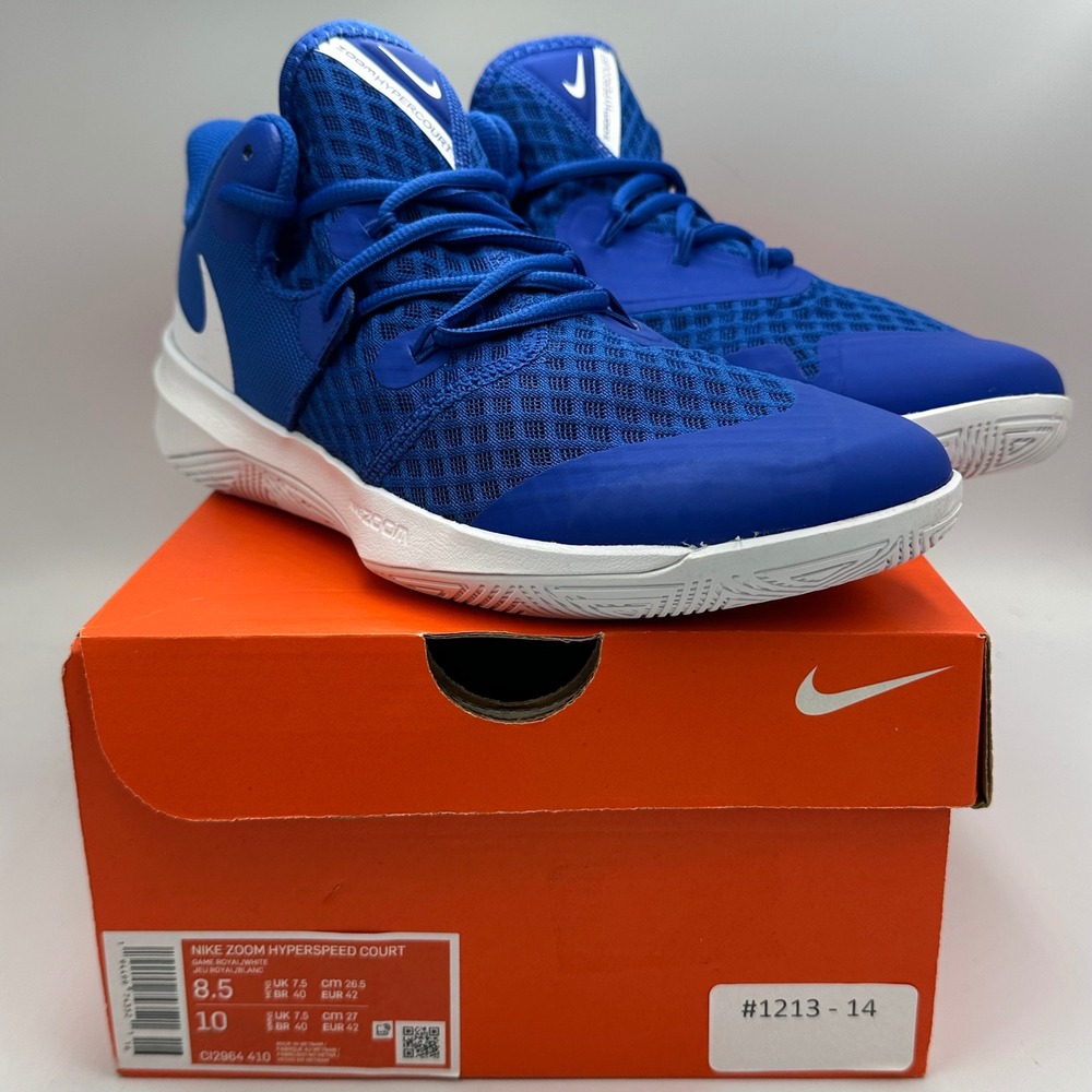 Nike HyperSpeed Court CI2964-410 Sneakers Men 8.5 Game Royal Volleyball Shoe NIB - Picture 3 of 13